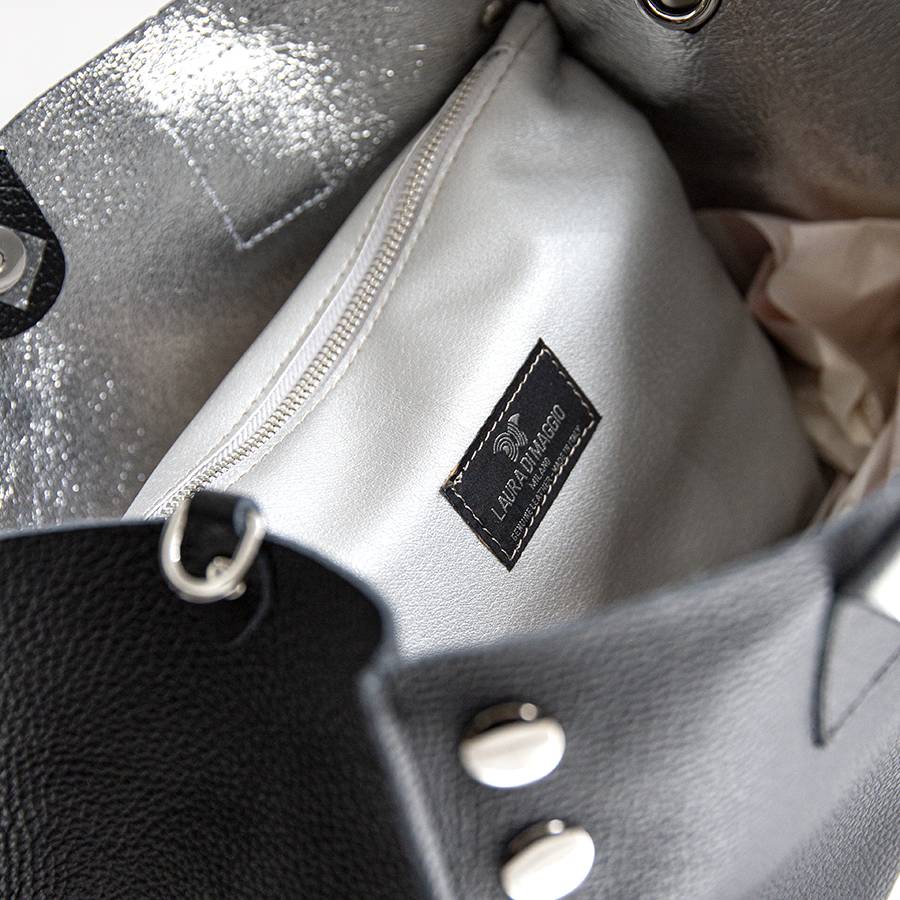 Laura Di Maggio SAM BIG – Shopping Con Borchie In Pelle Nera