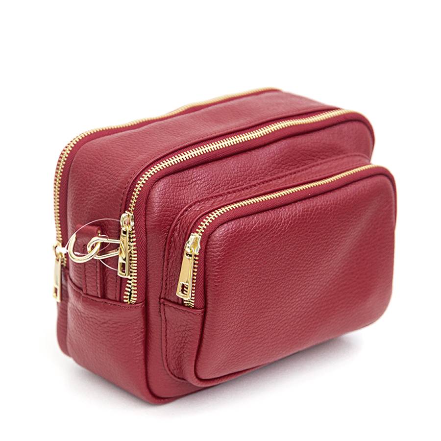 Laura Di Maggio SAPONETTA OVER – Borsa A Tracolla In Pelle Dollaro Rubino