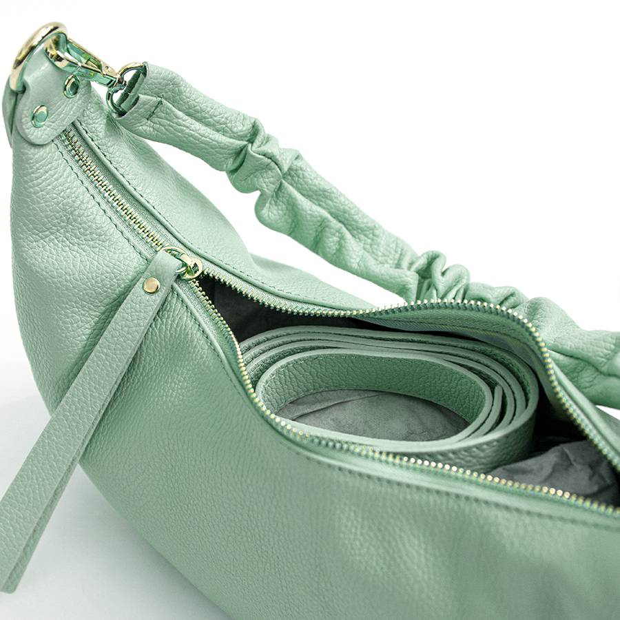Laura Di Maggio SUSAN – Baguette In Pelle Verde Menta