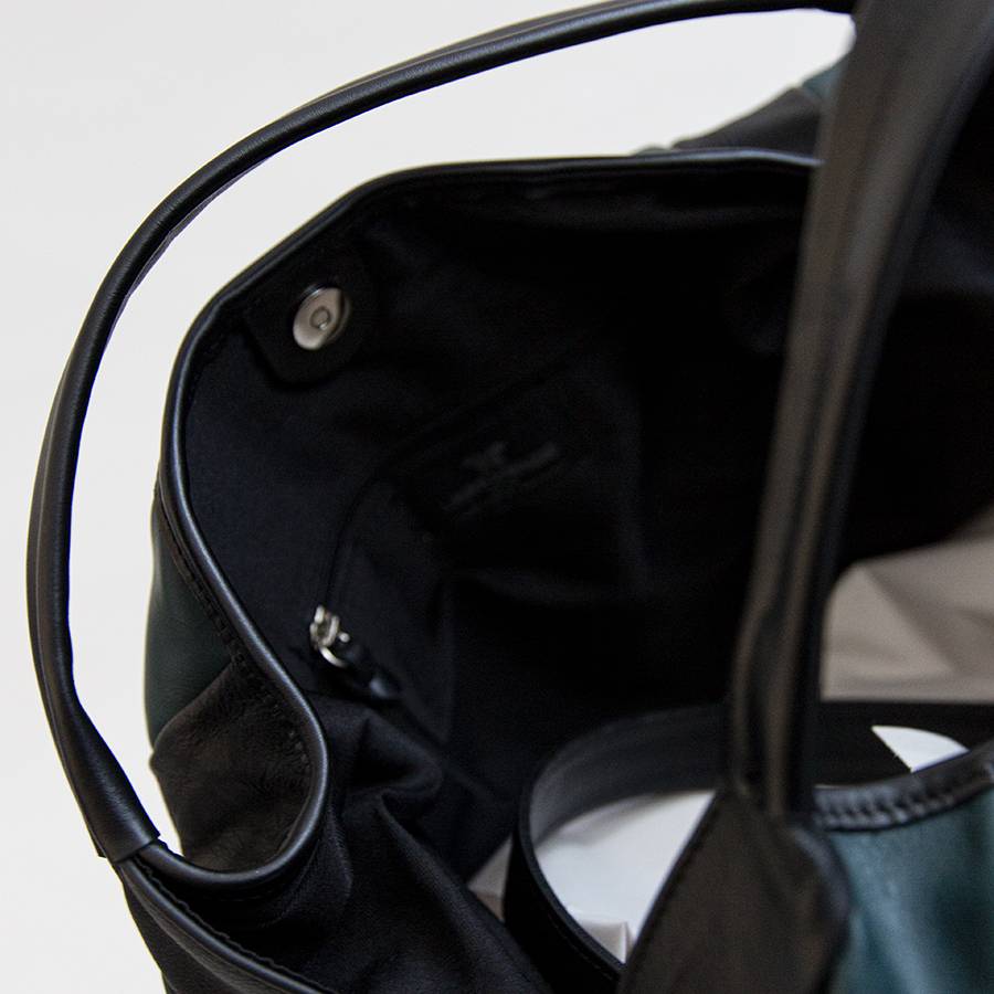 Laura Di Maggio TESSA – Maxi Sacca In Pelle Nappa Trapuntata Petrolio