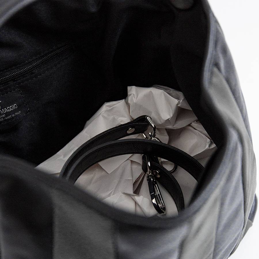 Laura Di Maggio TESSA SMALL – Sacca In Pelle Nappa Trapuntata Grigia