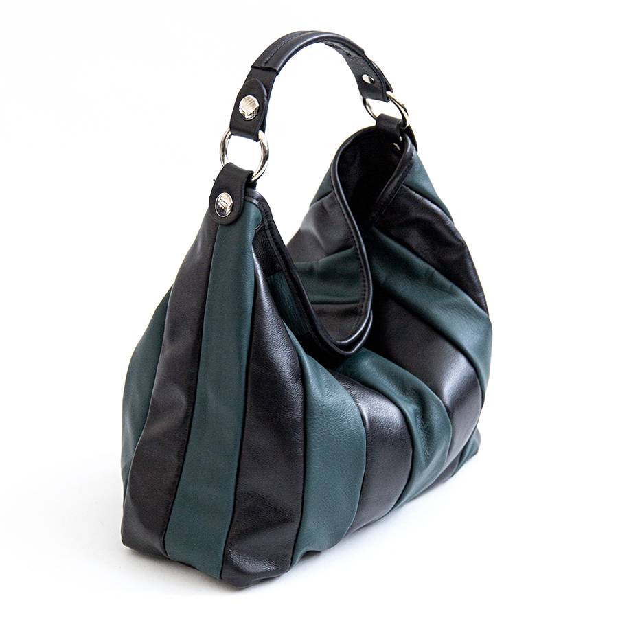 Laura Di Maggio TESSA SMALL – Sacca In Pelle Nappa Trapuntata Petrolio