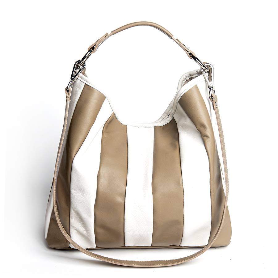 Laura Di Maggio TESSA SMALL – Sacca in pelle nappa trapuntata taupe