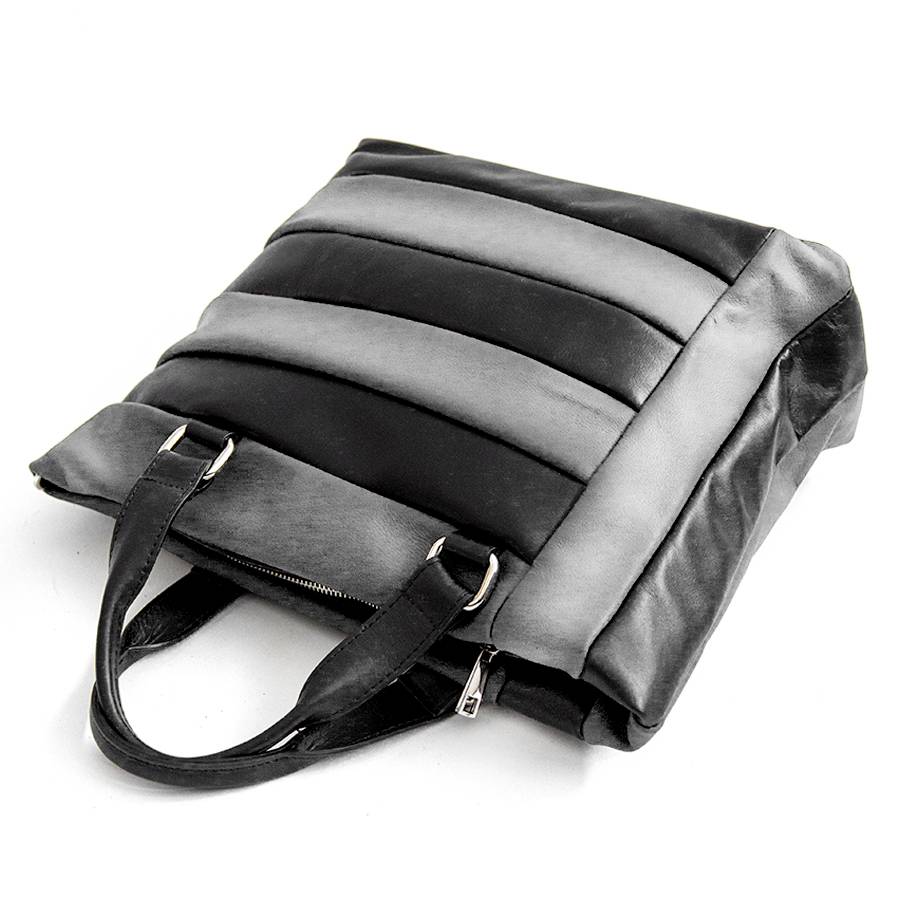 Laura Di Maggio TESSA TOTE – Borsa In Pelle Nappa Trapuntata Grigia