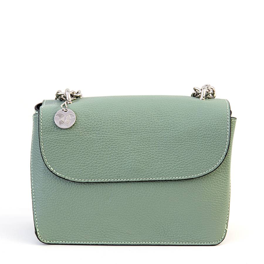 Laura Di Maggio TITTI – Postina a spalla in pelle dollaro menta