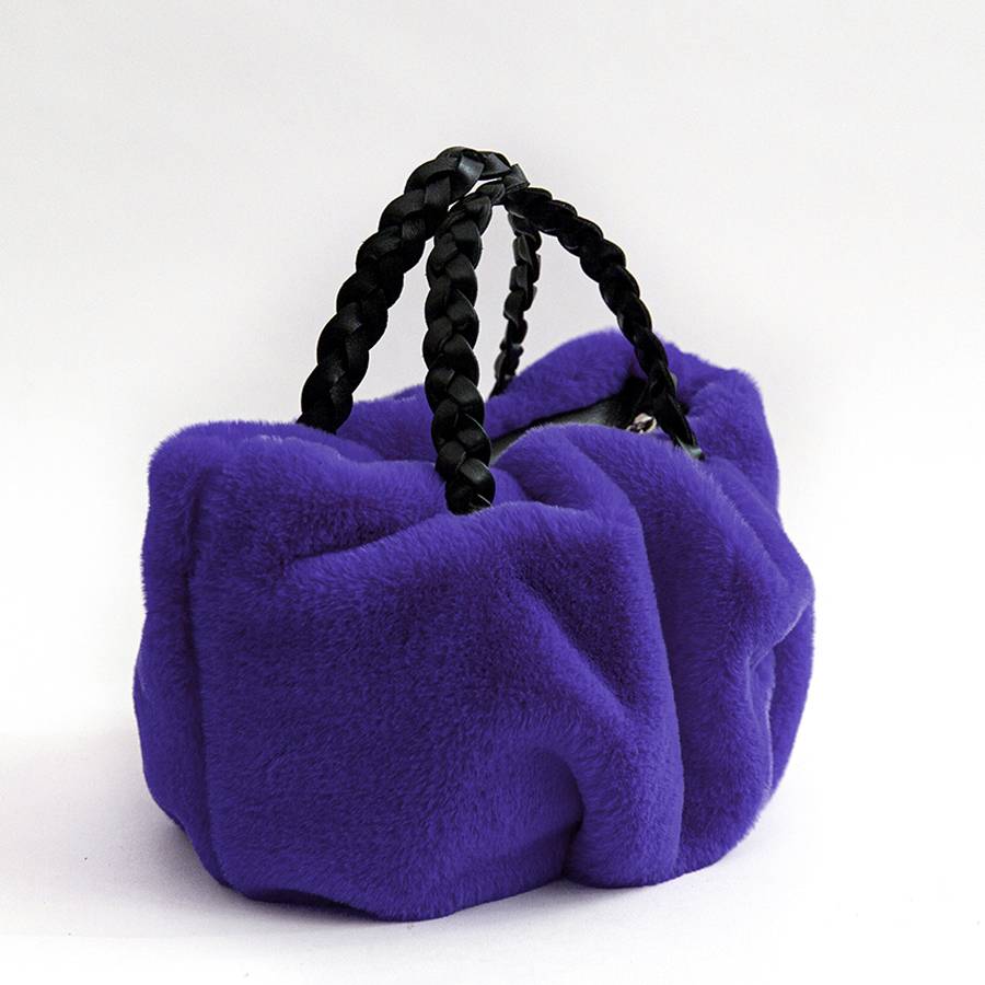 Laura Di Maggio TRUDY – Bauletto In Ecopelliccia Viola