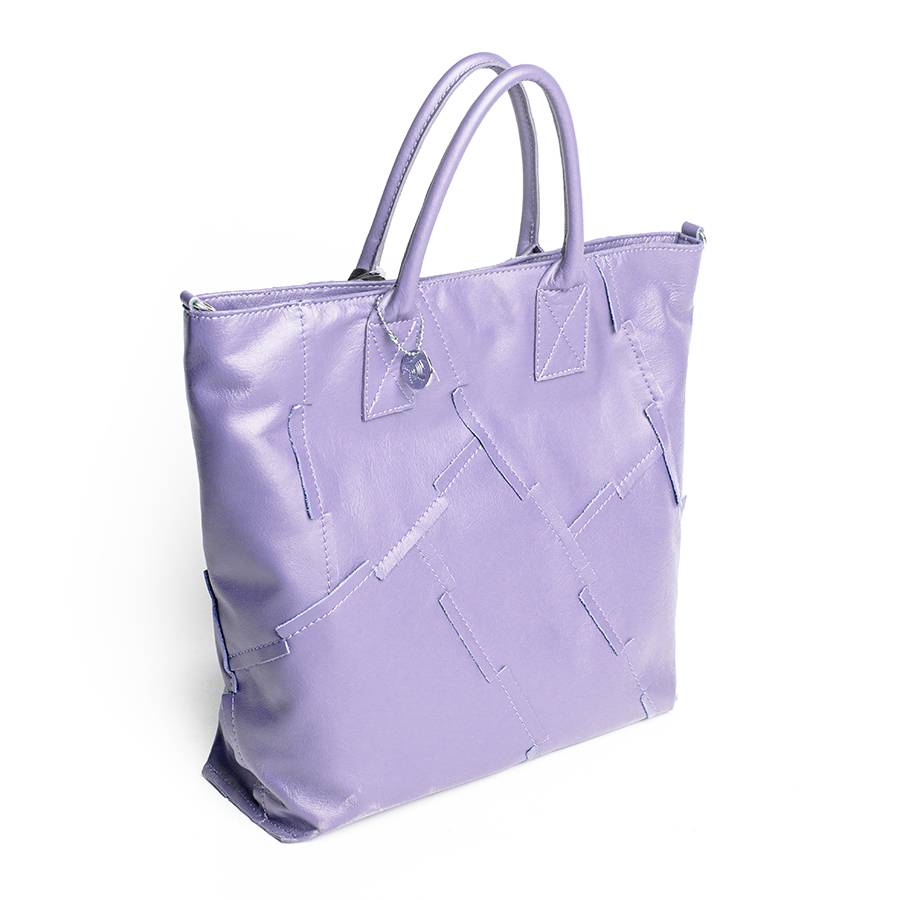 Laura Di Maggio UMA – Tote Bag In Pelle Nappa Lavanda