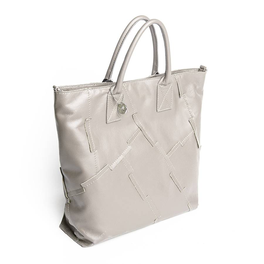 Laura Di Maggio UMA – Tote Bag In Pelle Nappa Tortora