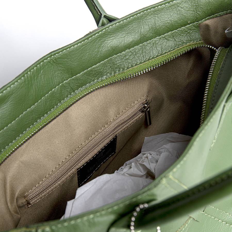 Laura Di Maggio UMA – Tote Bag In Pelle Nappa Verde Aloe
