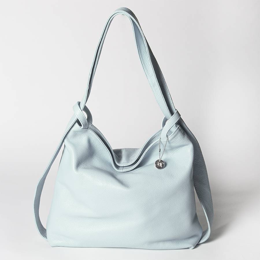 Laura Di Maggio VENICE – Zaino/borsa In Pelle Dollaro Azzurro