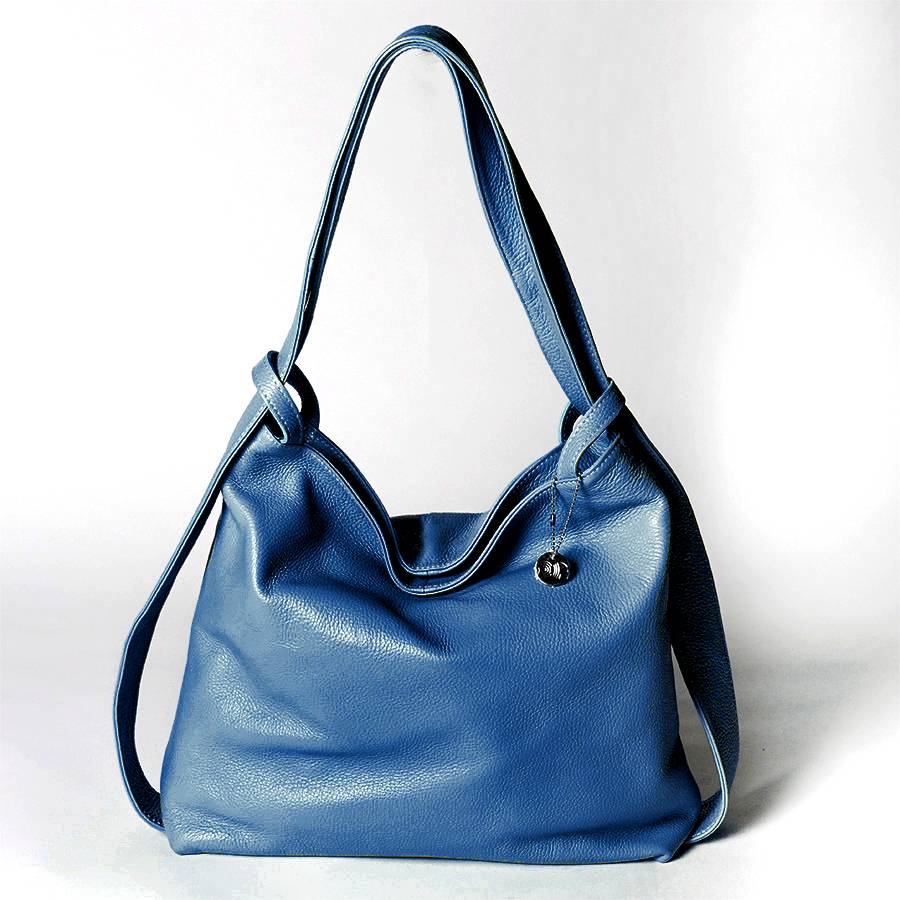 Laura Di Maggio VENICE – Zaino/borsa In Pelle Dollaro Blu Jeans
