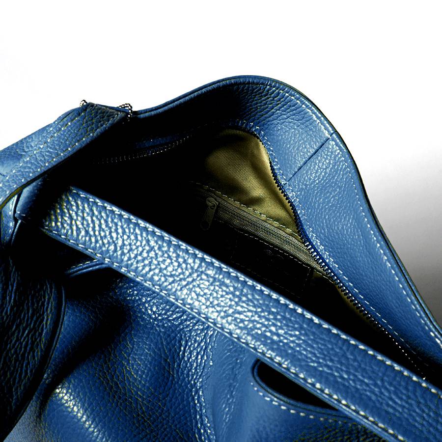 Laura Di Maggio VENICE – Zaino/borsa In Pelle Dollaro Blu Jeans