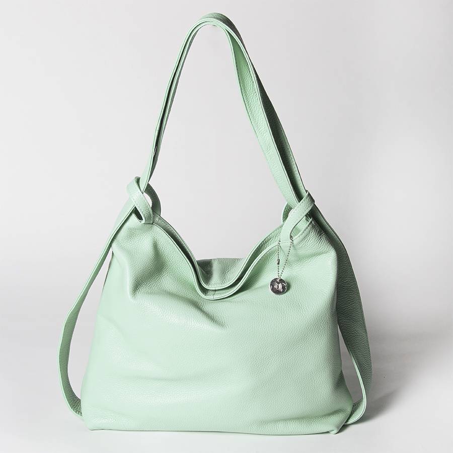 Laura Di Maggio VENICE – Zaino/borsa In Pelle Dollaro Menta