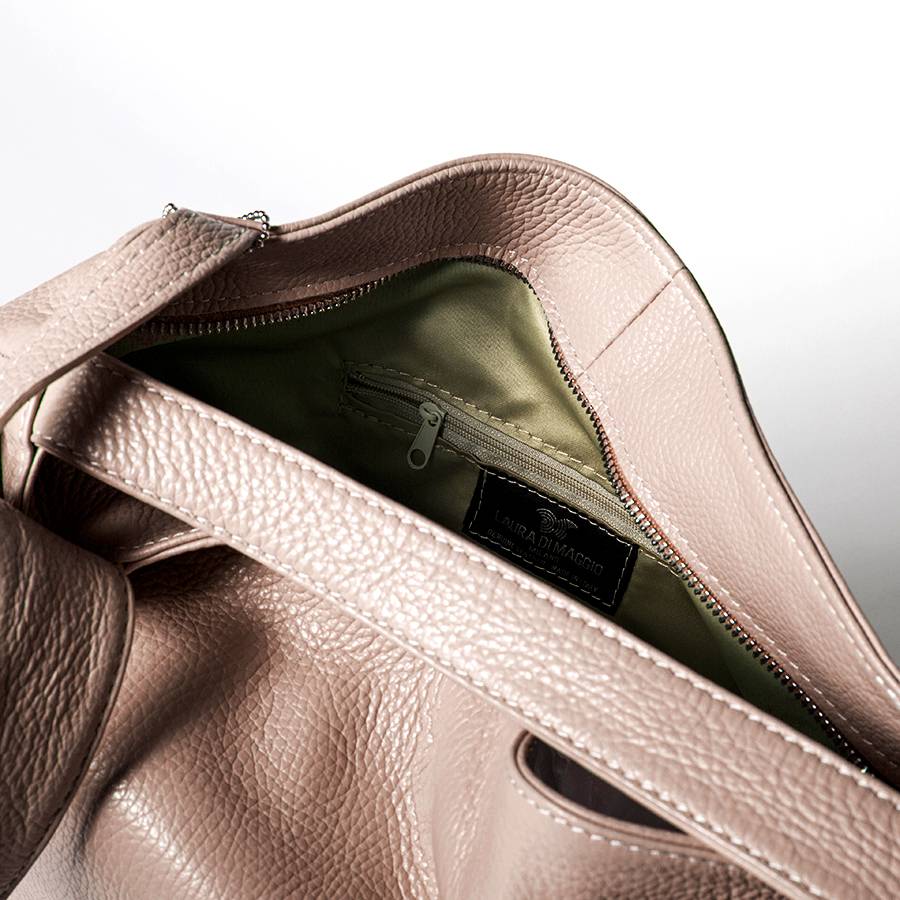 Laura Di Maggio VENICE – Zaino/borsa In Pelle Dollaro Rosa