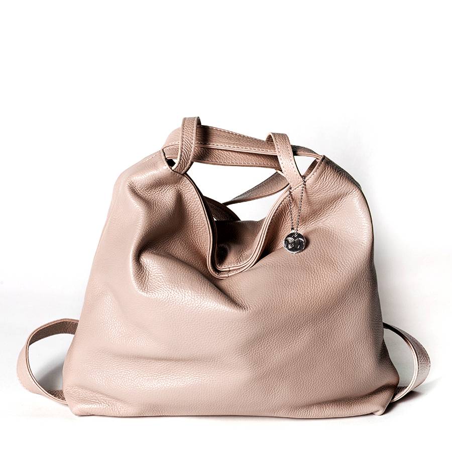 Laura Di Maggio VENICE – Zaino/borsa in pelle dollaro rosa