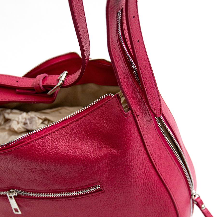 Laura Di Maggio VIKY – Sacca Con Manico Regolabile In Pelle Azalea