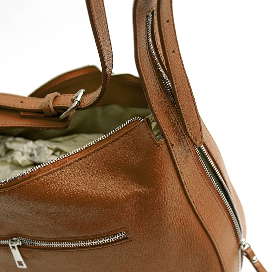 Laura Di Maggio VIKY – Sacca Con Manico Regolabile In Pelle Cuoio