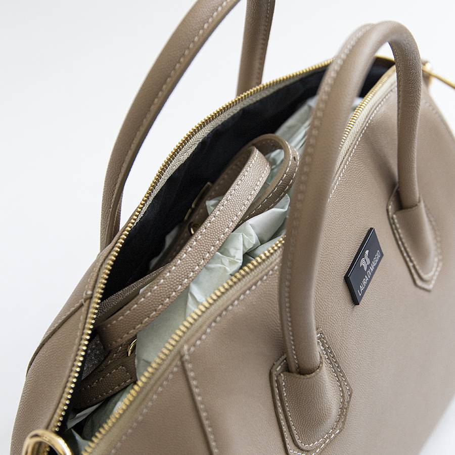 Laura Di Maggio ZAIRA BIG – Baulettone In Palmellato Beige