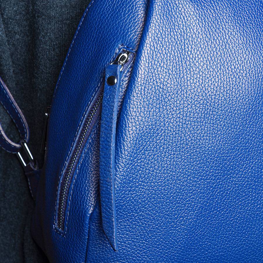 Laura Di Maggio ZIP – Zainetto In Pelle Dollaro Blu Elettrico