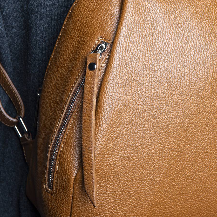 Laura Di Maggio ZIP – Zainetto In Pelle Dollaro Cuoio