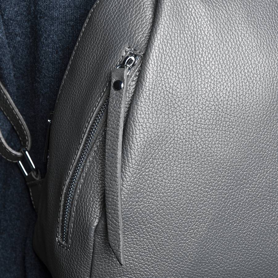 Laura Di Maggio ZIP – Zainetto In Pelle Dollaro Grigio