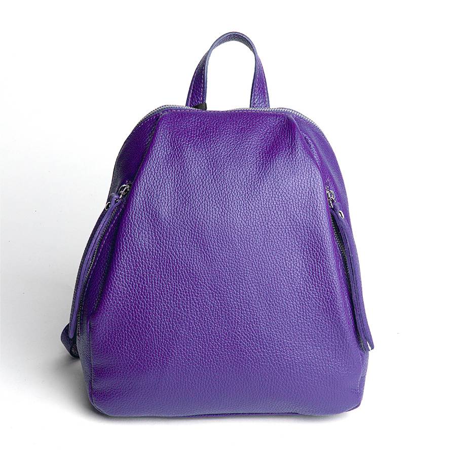 Laura Di Maggio ZIP – zainetto in pelle dollaro viola