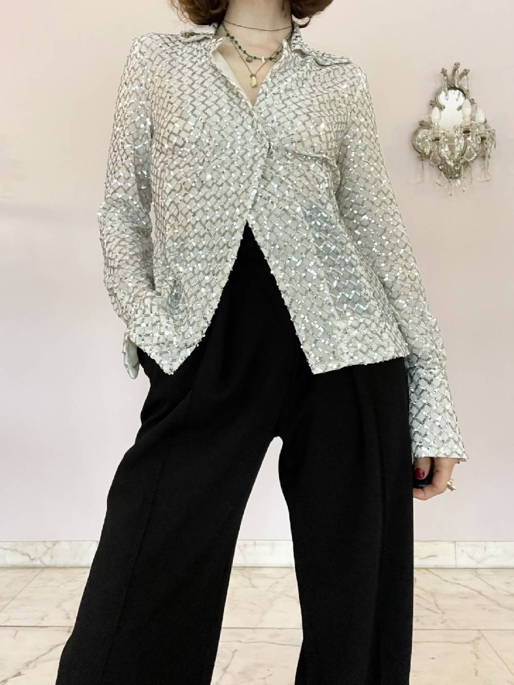 Laviniaturra Camicia Paillettes