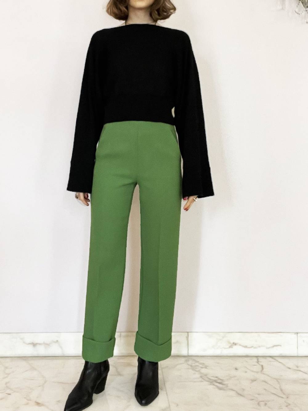 Laviniaturra Pantaloni dritti con risvolto