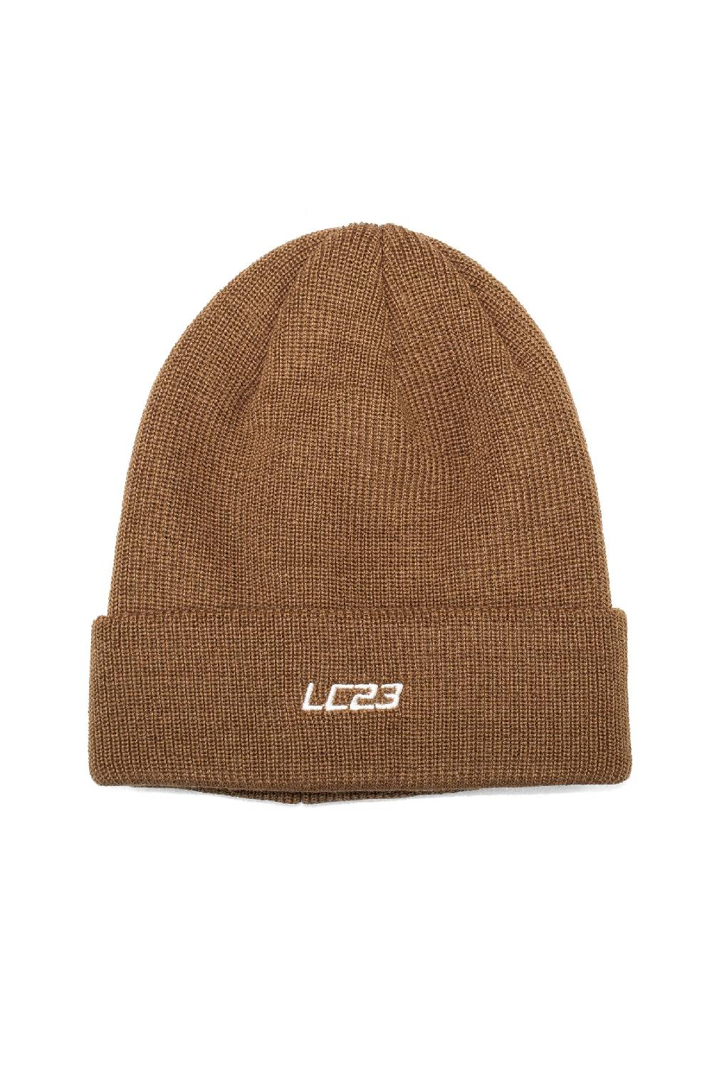 Lc23 Beanie Hat Embroidery Camel