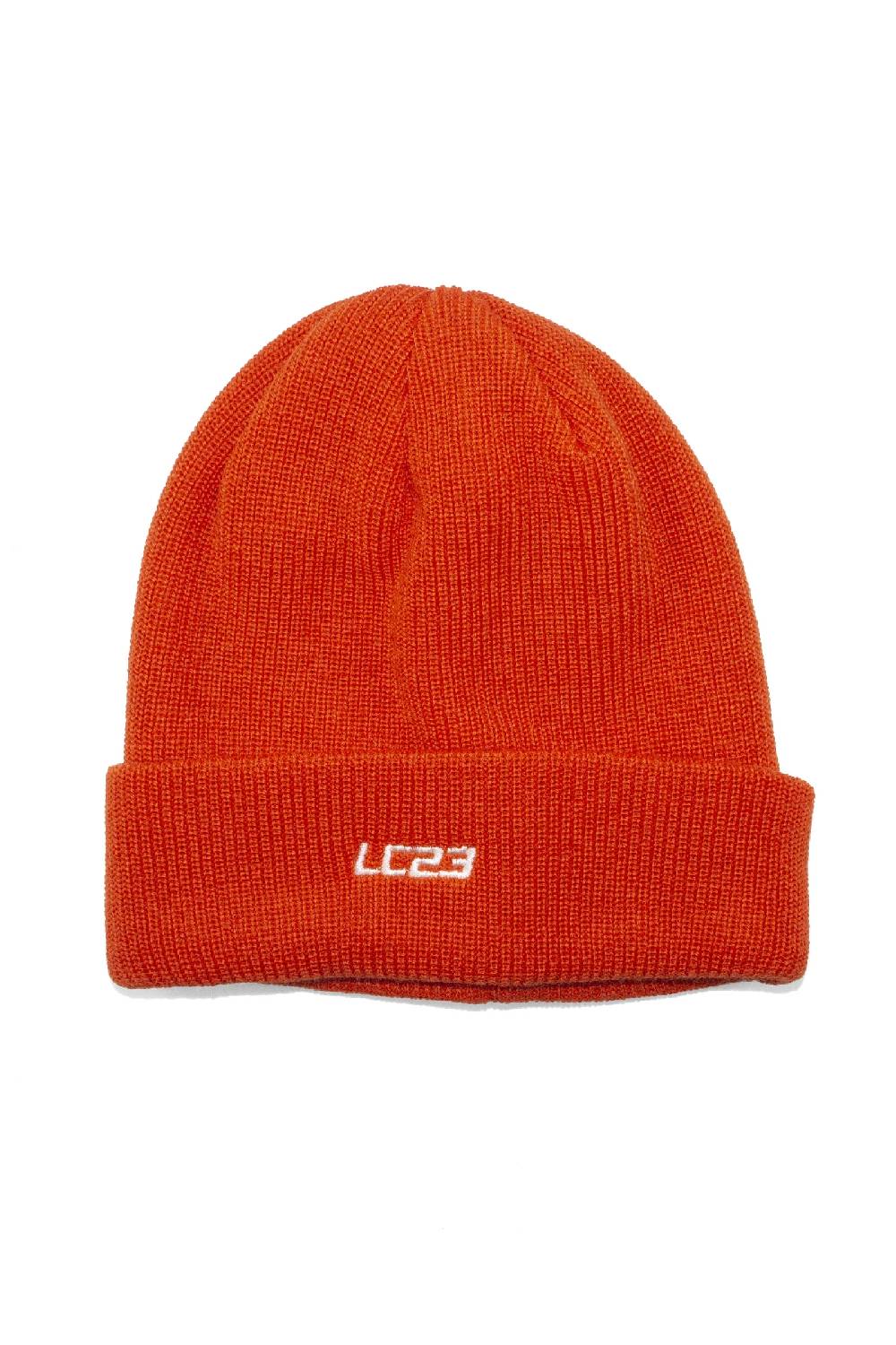 Lc23 Beanie Hat Embroidery Orange