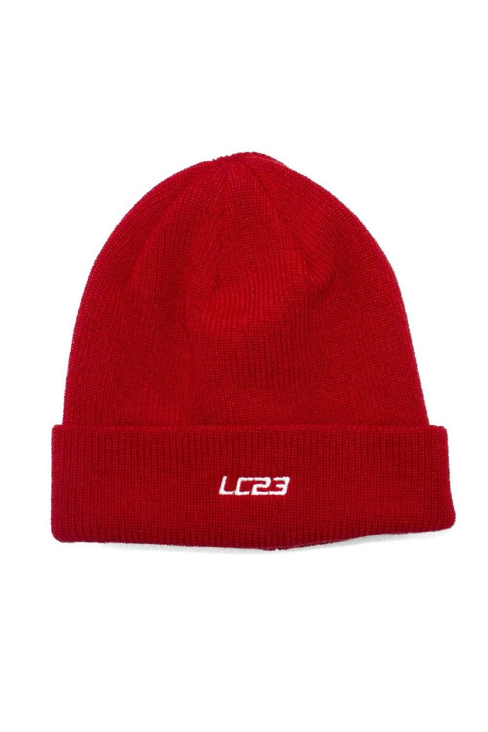 Lc23 Beanie Hat Embroidery Red