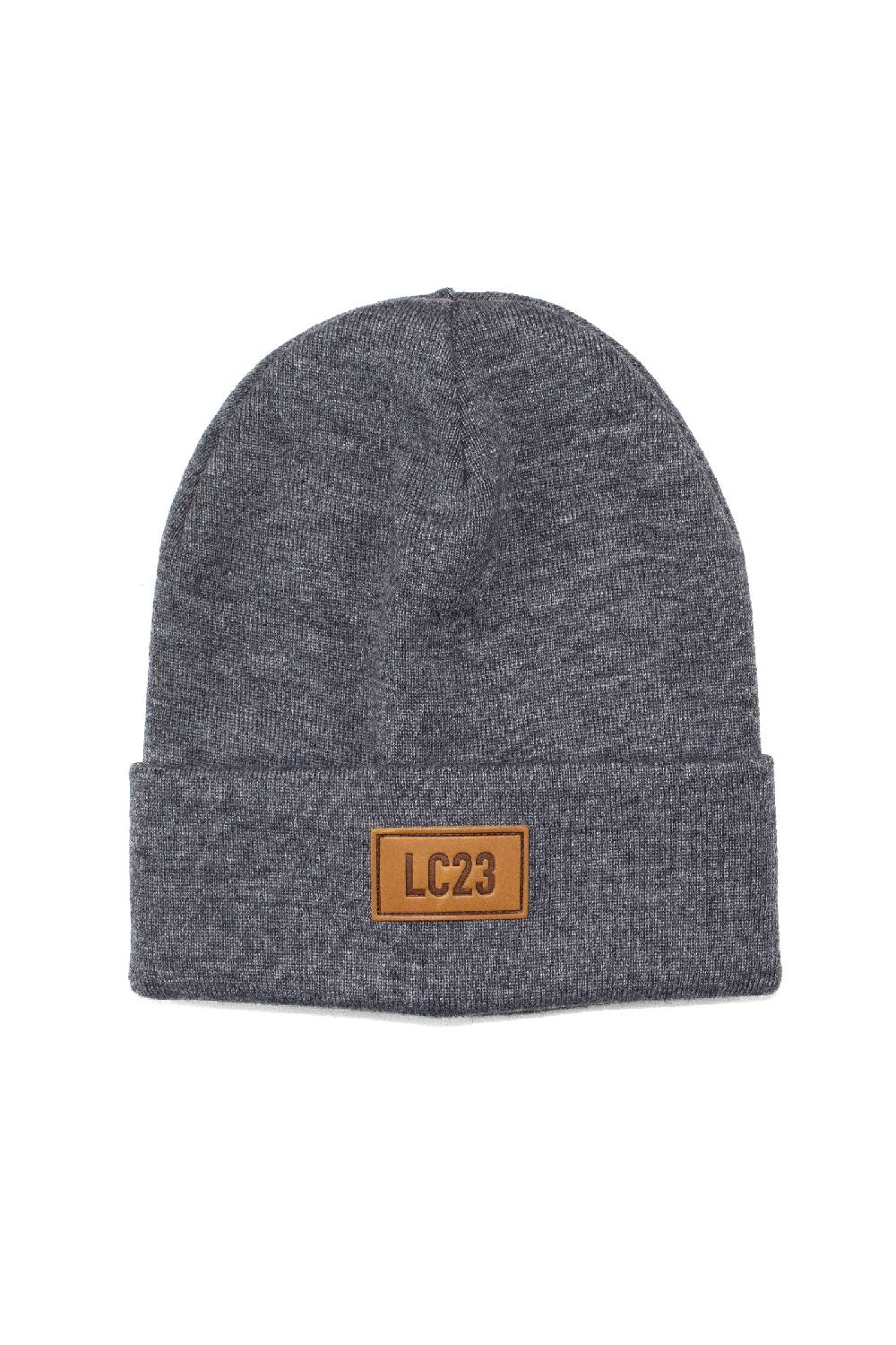 Lc23 Beanie Hat Patch Grey