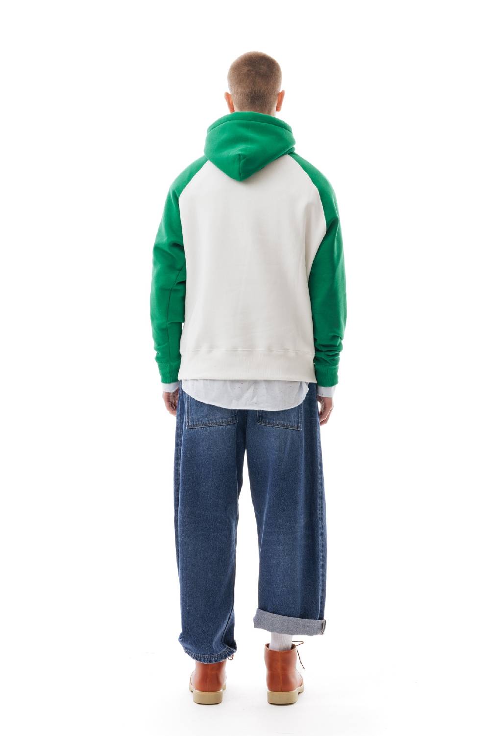 Lc23 Bicolor Hoodie Cream/Green