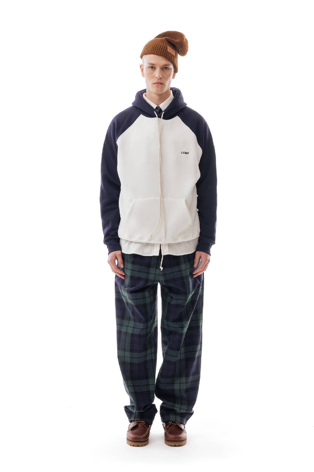 Lc23 Bicolor Hoodie Cream/Navy