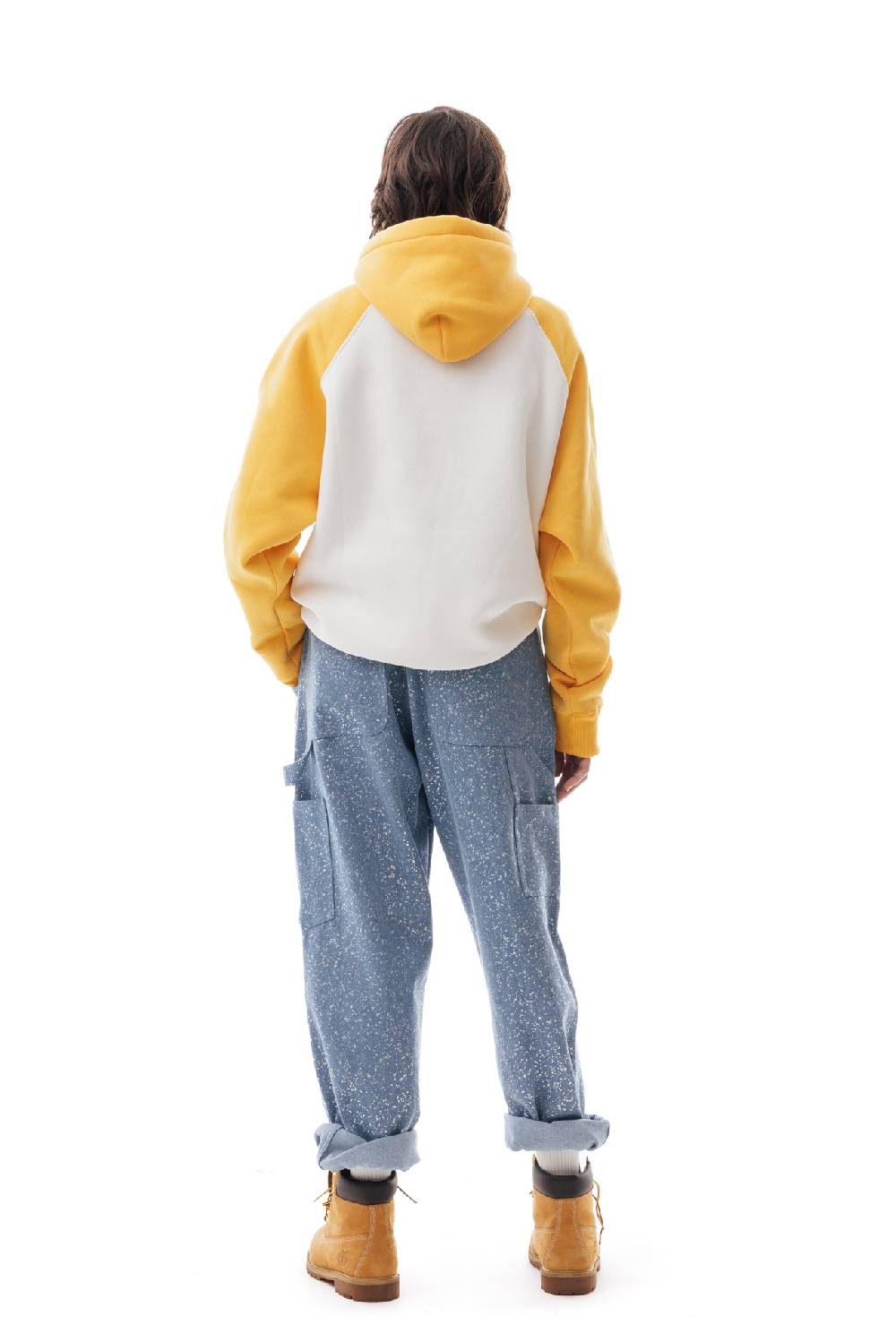 Lc23 Bicolor Hoodie Cream/Yellow