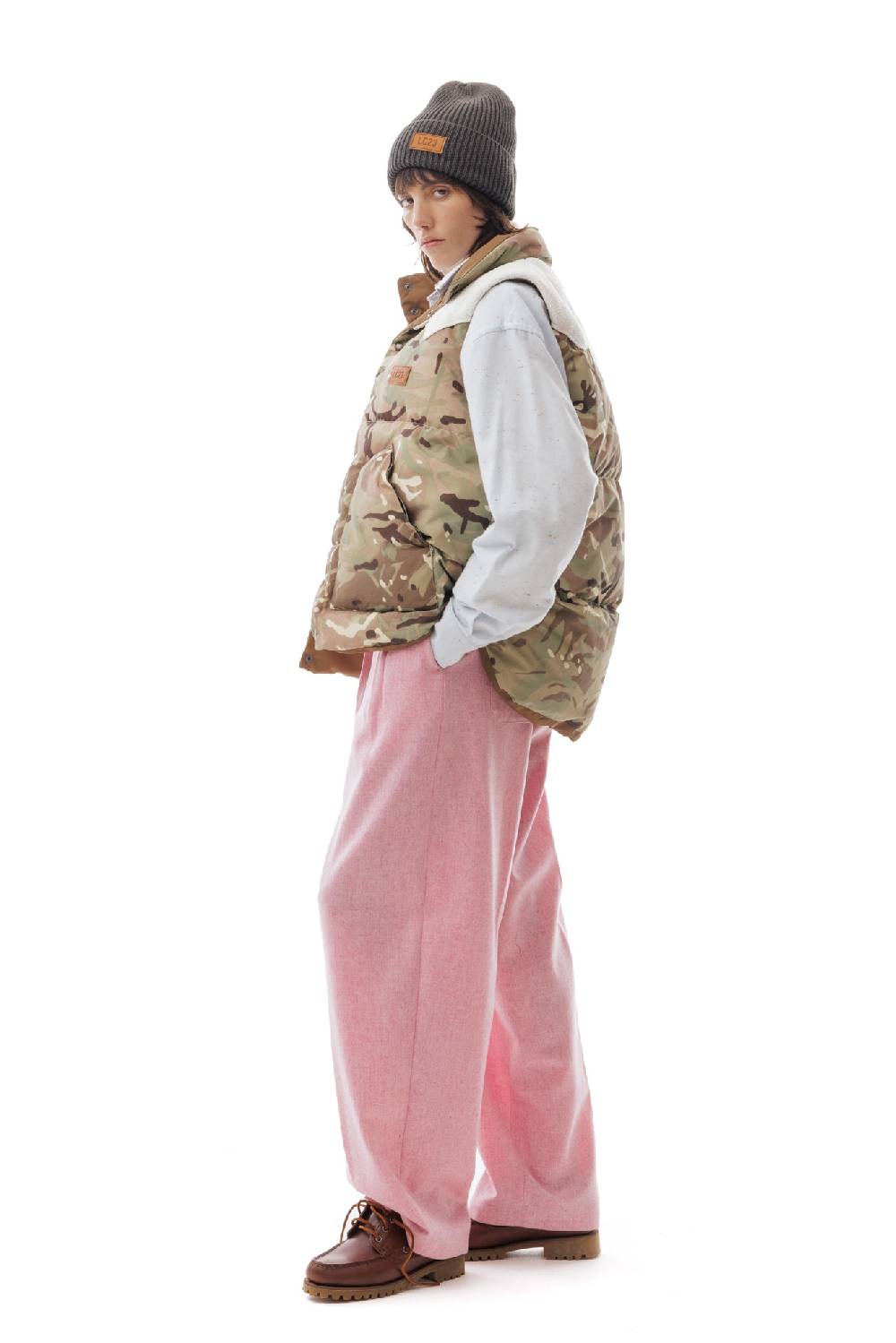 Lc23 Camo Paneled Down Vest