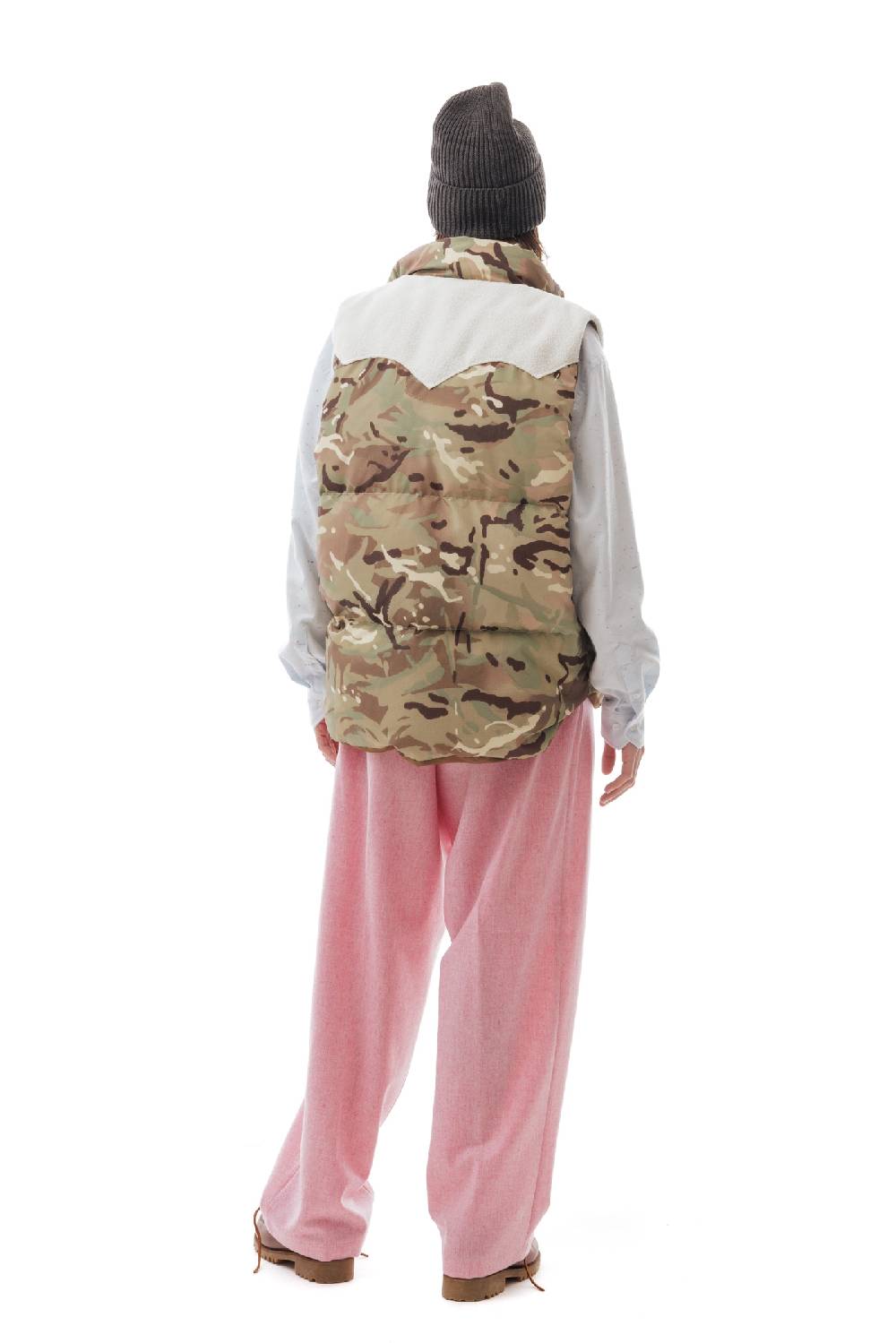 Lc23 Camo Paneled Down Vest