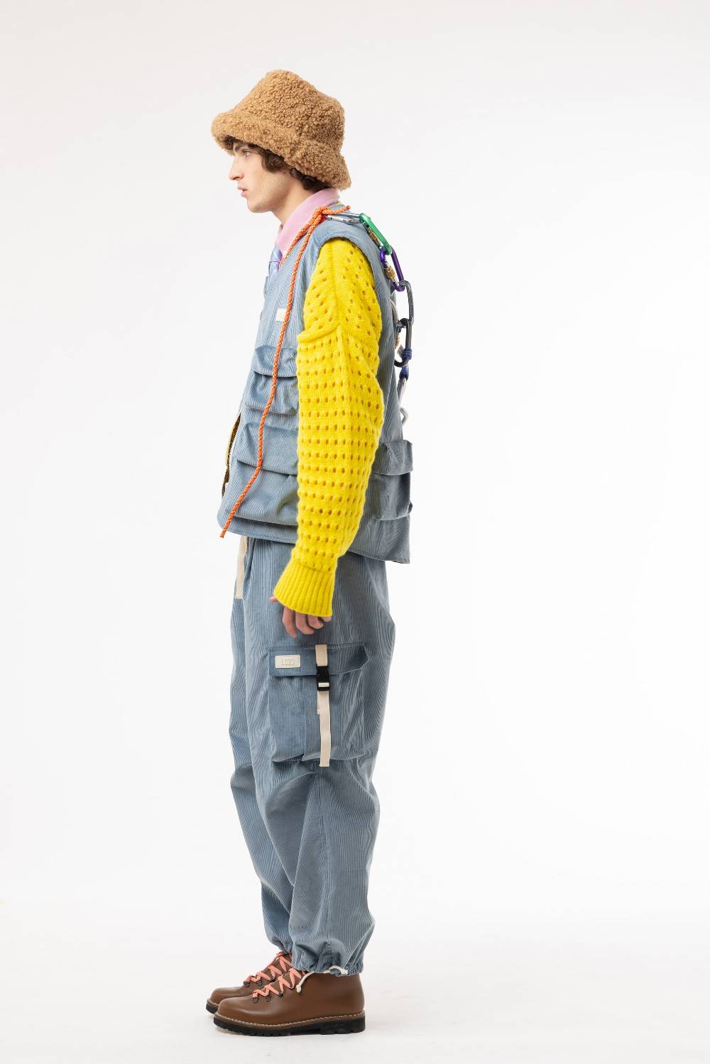 Lc23 Corduroy Cargo Pants Blue