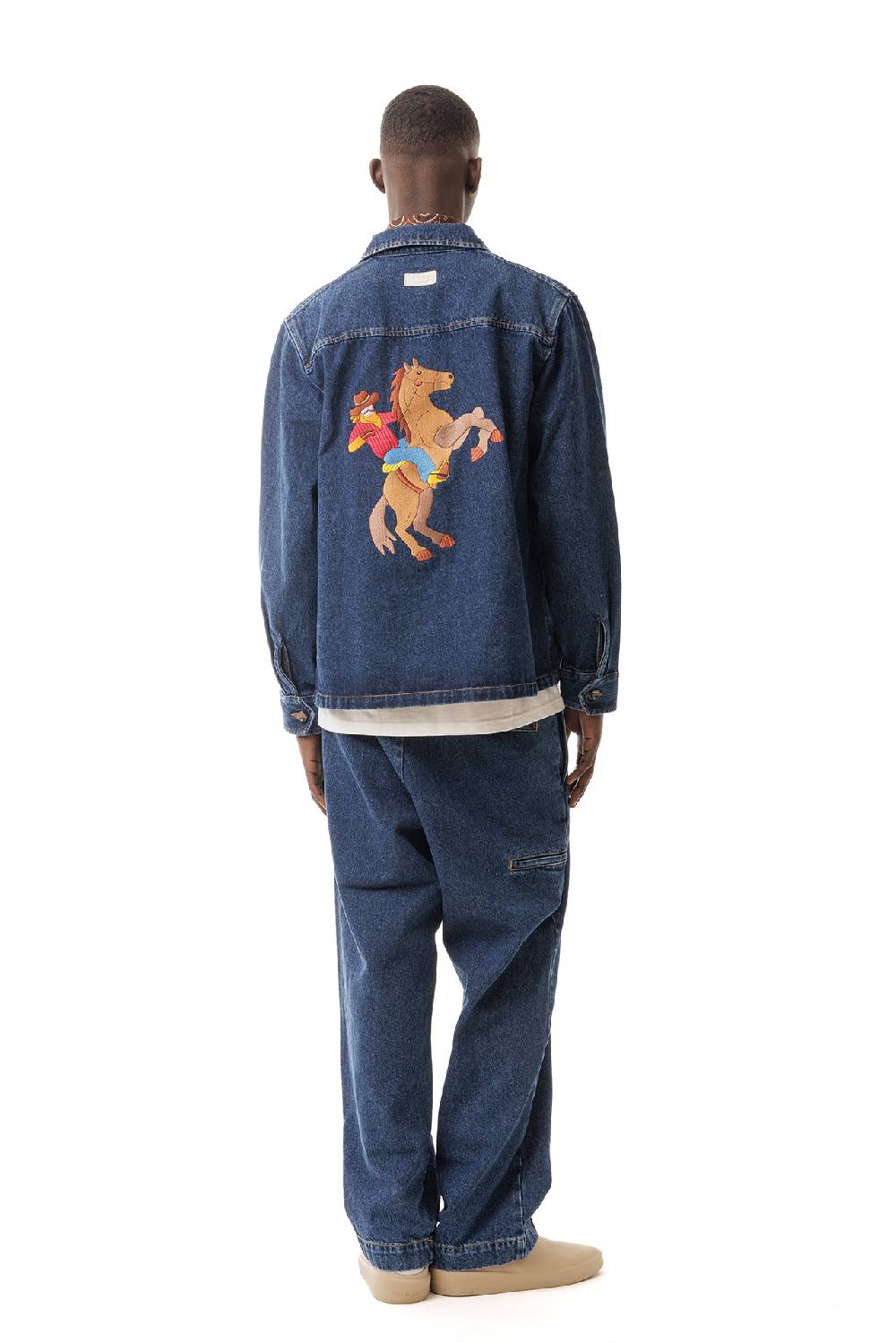 Lc23 Denim Embroidered Overshirt