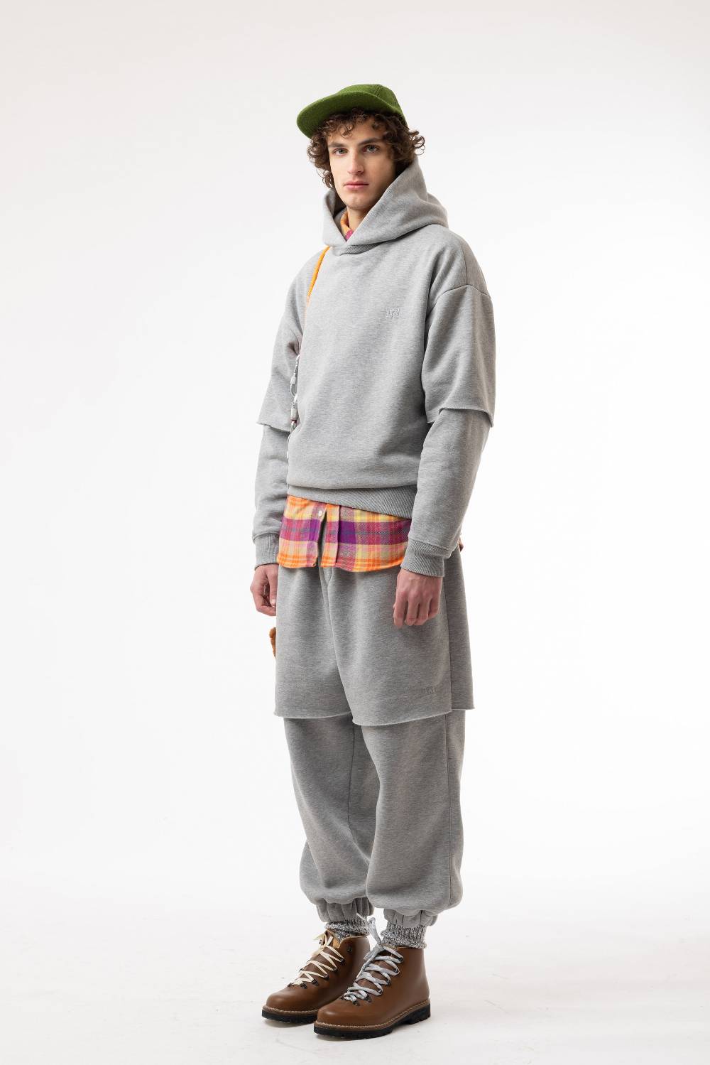 Lc23 Double Hoodie Grey