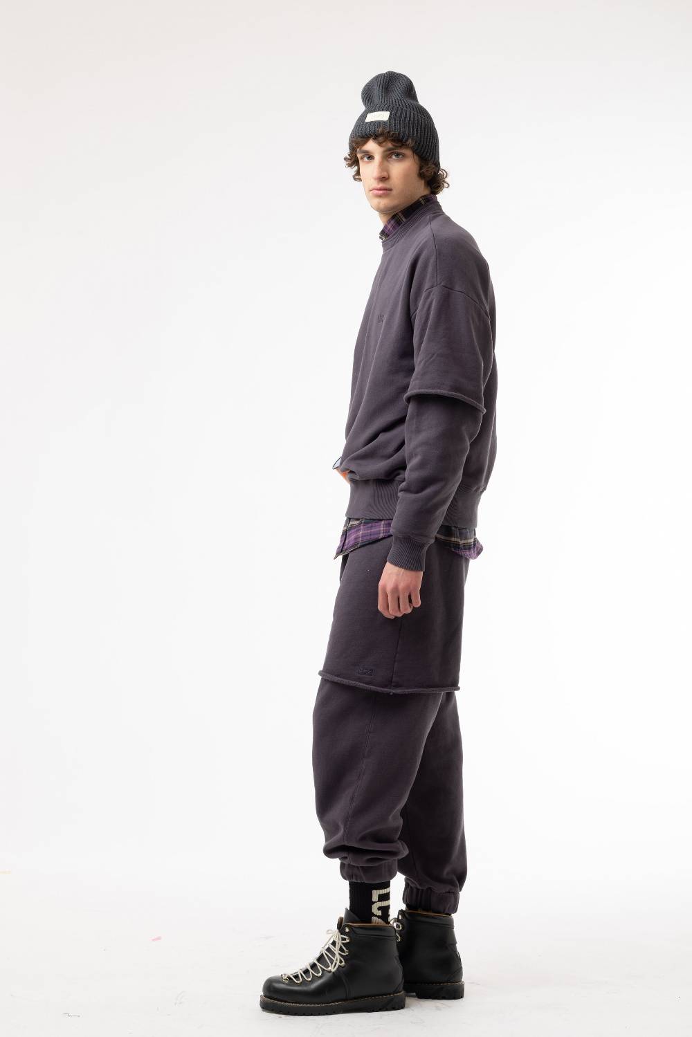 Lc23 Double Pants Dark Grey