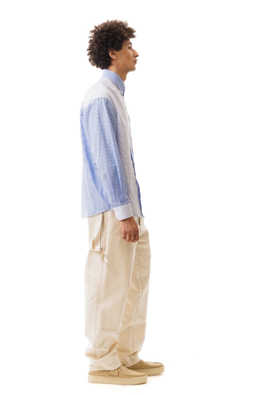 Lc23 Double Popeline Stripes Shirt Blue