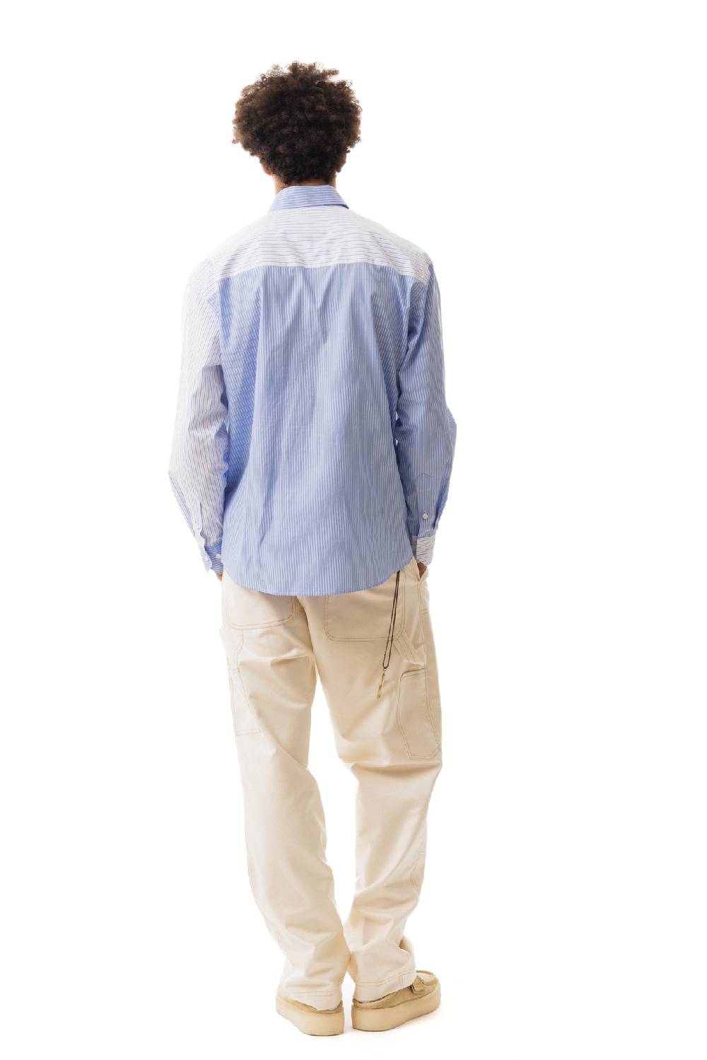 Lc23 Double Popeline Stripes Shirt Blue