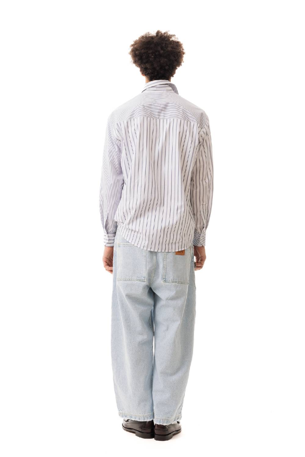 Lc23 Double Popeline Stripes Shirt Navy