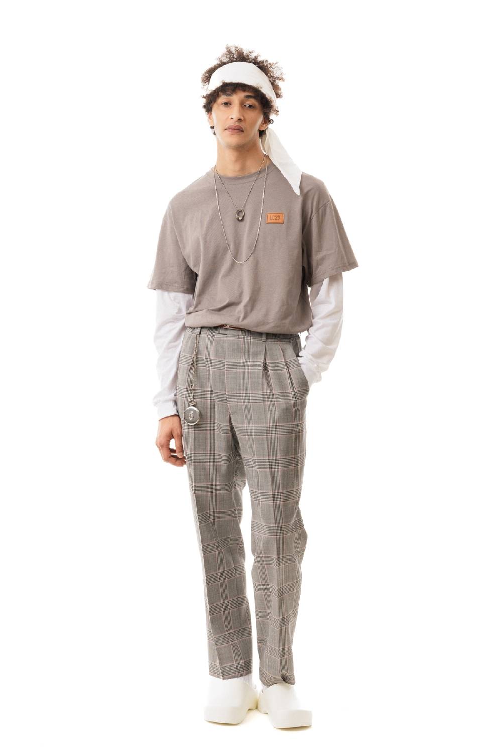 Lc23 Double Sleeve T-Shirt Grey