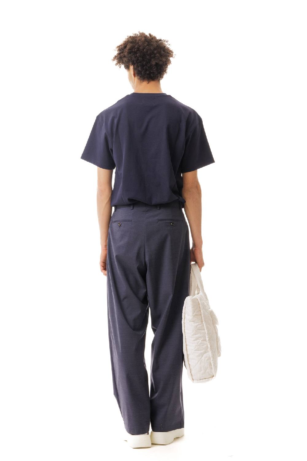 Lc23 Embroidered Popeline Logo T-shirt Navy