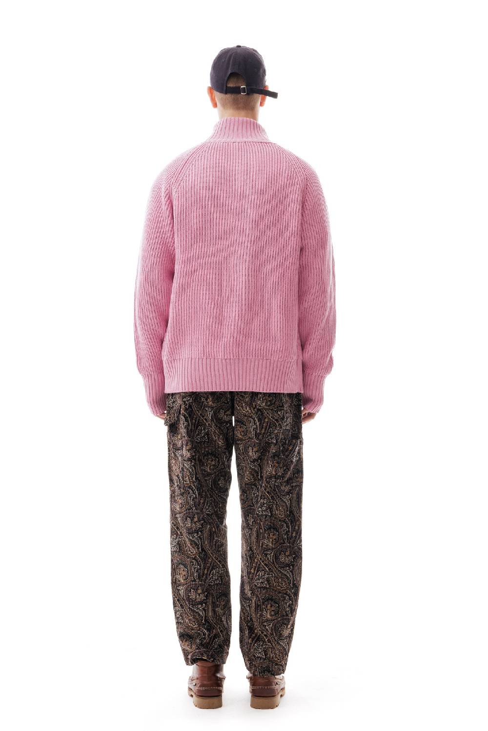 Lc23 English Knit Zip Sweater Pink