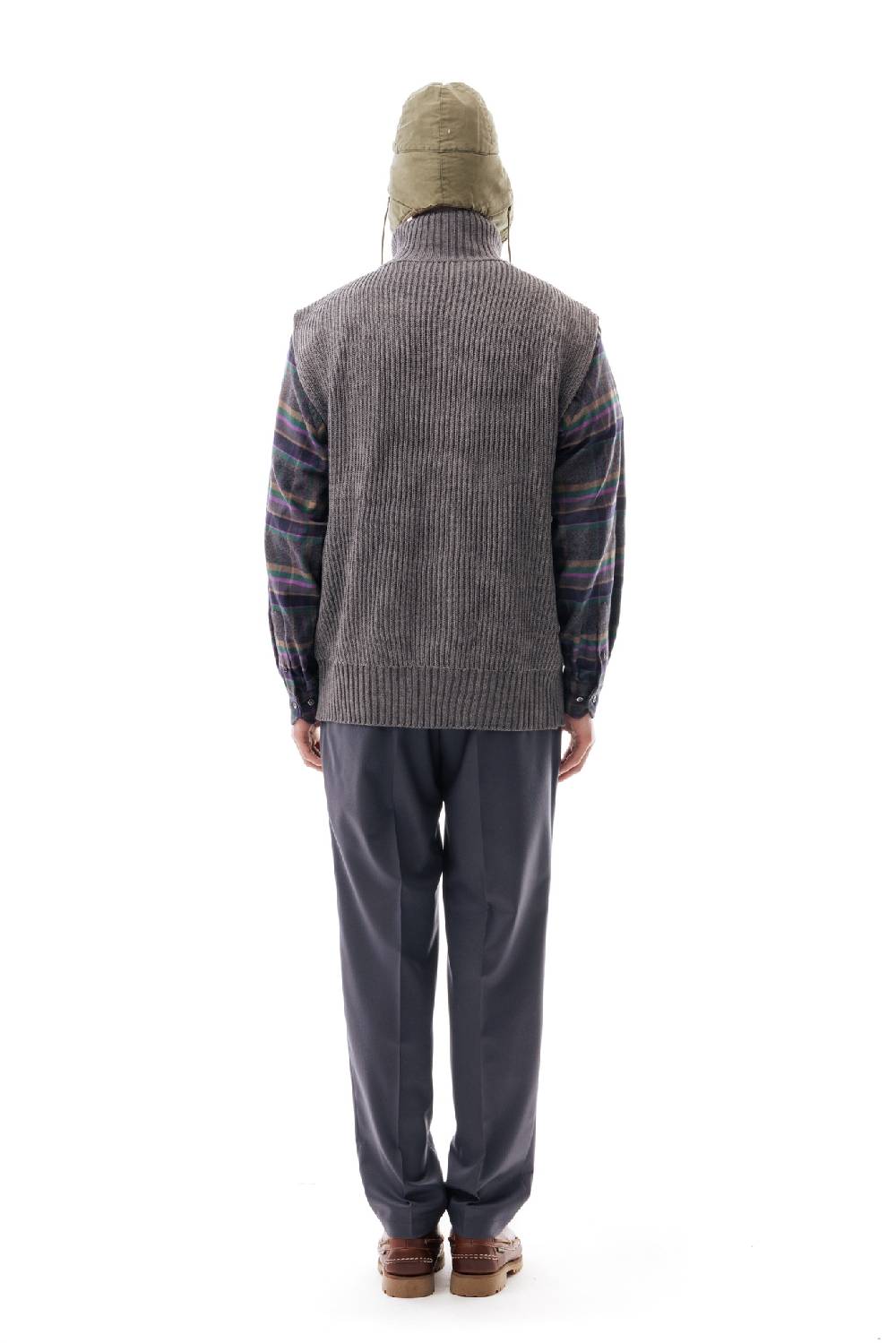 Lc23 English Knit Zip Vest Grey