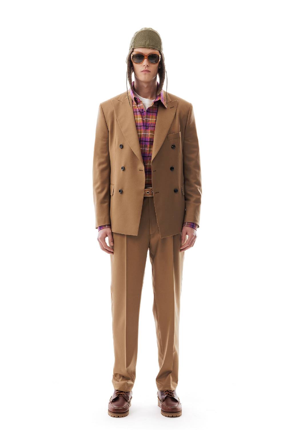 Lc23 Flannel Camel Blazer