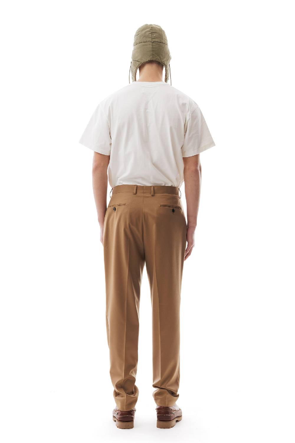 Lc23 Flannel Camel Trousers